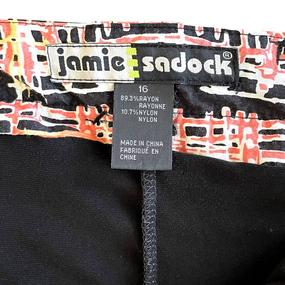 JAMIE SADOCK Women's Plus Size 16 Salmon Pink Black Zip Pockets Activewear Skort - Picture 3 of 7